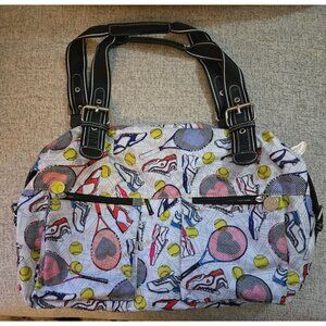 Sydney Love Sport Ladies Tennis Tote Beach Mini Duffel Bag White 16 X 5